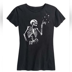 Skeleton Stars Tee Womens L